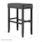 Alaterre Furniture Madison Backless Bar Height Stool Black Finish with Black PU AVMA22P0 - alternate 2